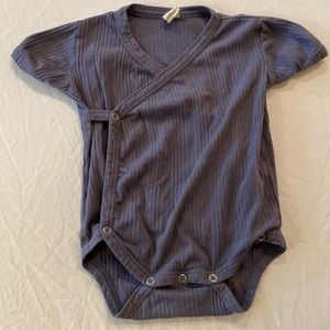 Kate Quinn ribbed short-sleeve bodysuit